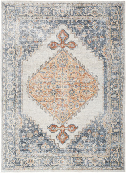 Nourison Astra Machine Washable ASW11 Grey Gold Area Rugs
