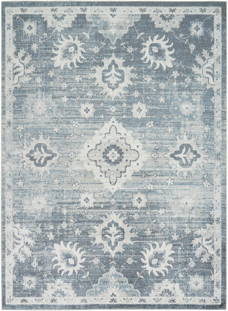 Nourison Astra Machine Washable ASW19 Denim Area Rugs