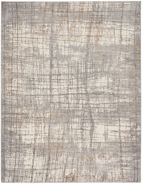Nourison CK950 Rush CK950 Ivory Grey Area Rugs