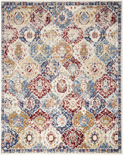 Nourison Grafix GRF31 Blue Multicolor Area Rugs