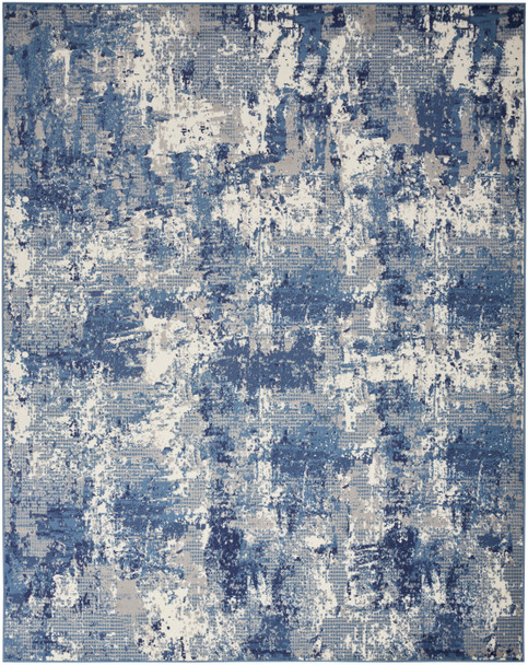 Nourison Grafix GRF38 Navy Blue Area Rugs