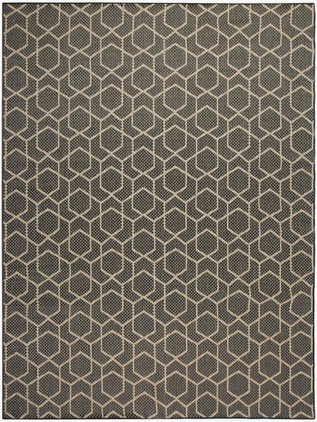 Nourison Horizon Indoor/Outdoor HOZ01 Charcoal Area Rugs