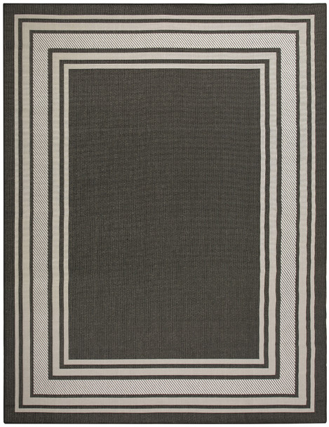 Nourison Horizon Indoor/Outdoor HOZ03 Black Area Rugs