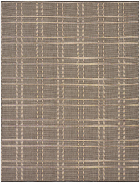 Nourison Horizon Indoor/Outdoor HOZ04 Charcoal Area Rugs
