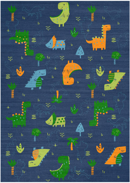 Nourison Imagination IMA16 Navy Multicolor Area Rugs