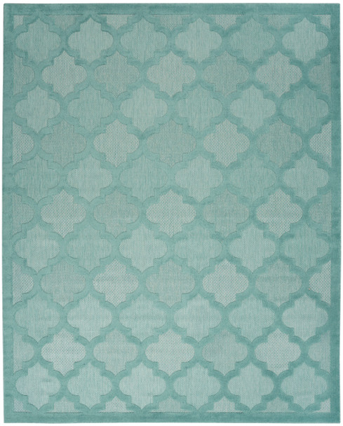 Nourison Easy Care NES01 Aqua Teal Area Rugs