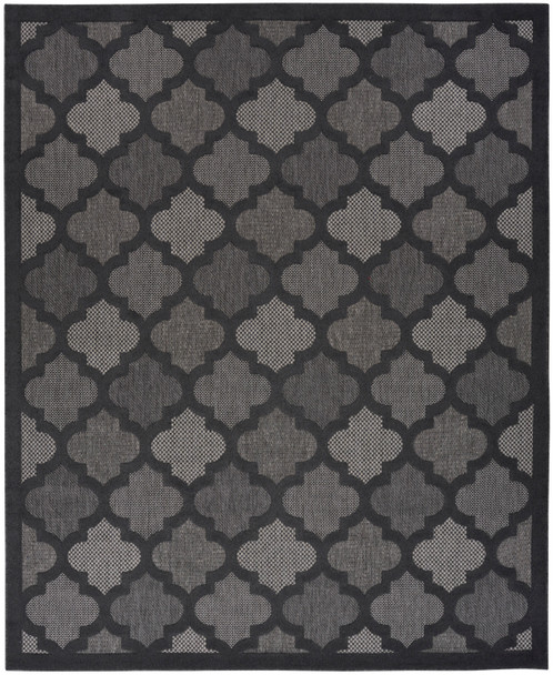 Nourison Easy Care NES01 Charcoal Black Area Rugs