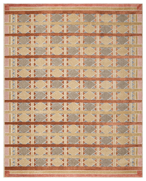 Nourison Nordic NRC06 Rust Multicolor Area Rugs