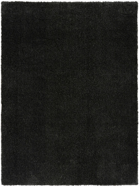 Nourison Pacific Shag PCS01 Black Area Rugs