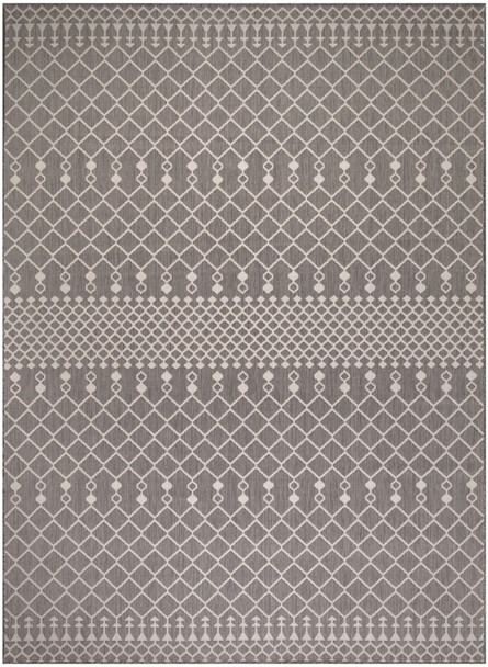Nourison Positano POS02 Charcoal Area Rugs