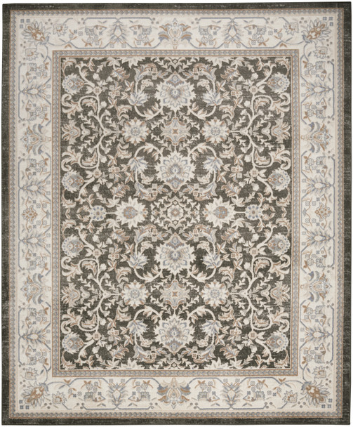 Nourison Serenity Home SRH02 Ivory Grey Blue Area Rugs