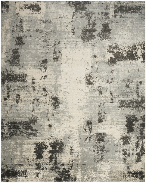Nourison Serenity Home SRH06 Ivory Grey Area Rugs