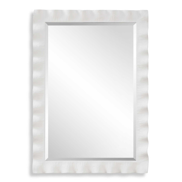 Uttermost Haya White Scalloped Mirror
