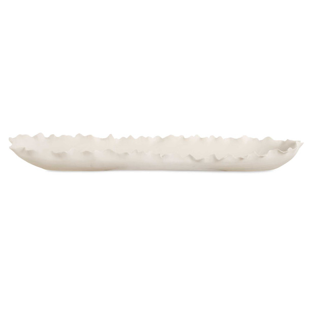 Uttermost Ripple Crest White Bowl