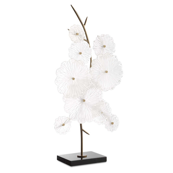 Uttermost Glass Garden Table Sculpture
