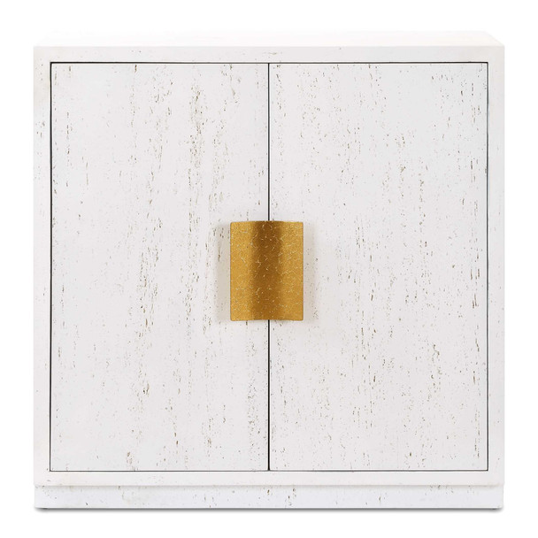 Uttermost Emma 2 Door White Cabinet