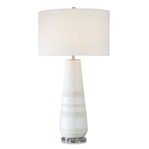 Uttermost Santino Crackled Ivory Table Lamp