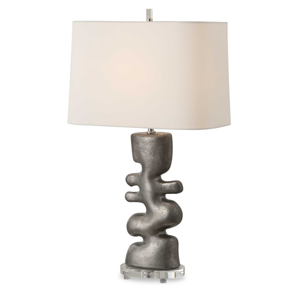 Uttermost Free Flowing Nickel Table Lamp