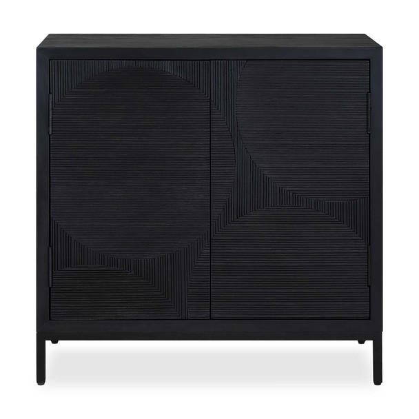 Uttermost Beswick Black 2 Door Cabinet