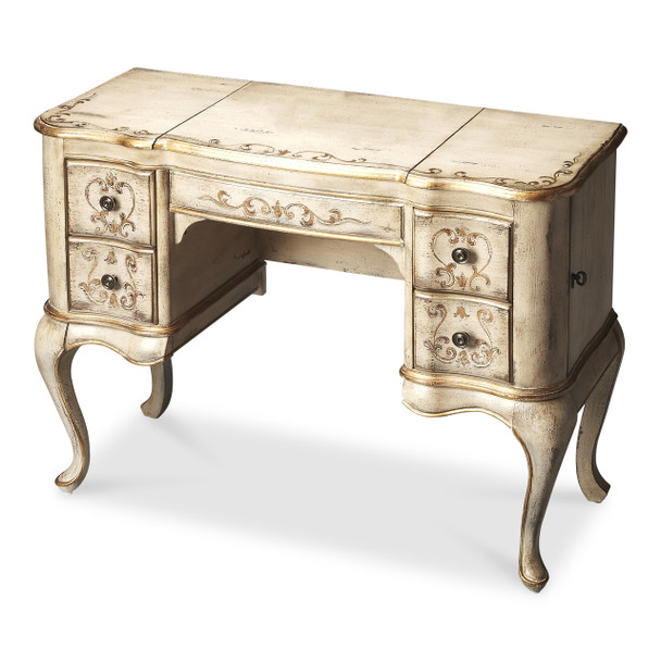 Butler Charlotte Gilted Cream Hand Painted Vanity