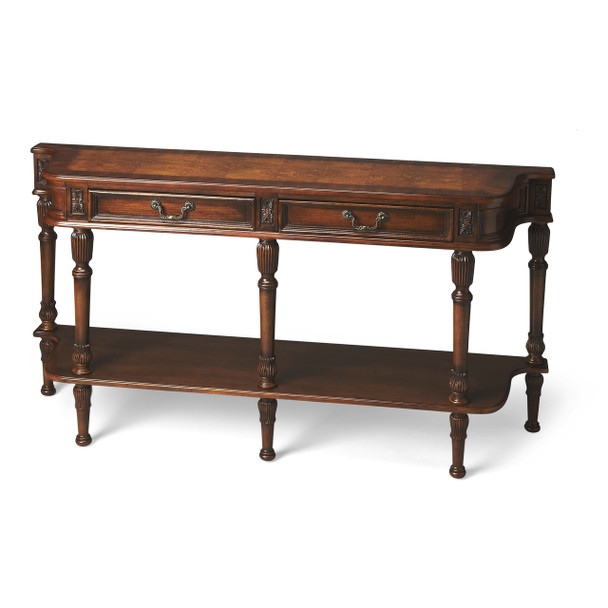 Butler Merrion Olive Ash Burl Console Table