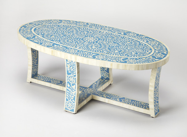 Butler Sabina Blue Bone Inlay Coffee Table