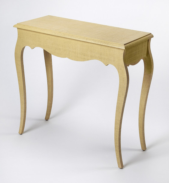 Butler Felicia Natural Raffia Console Table