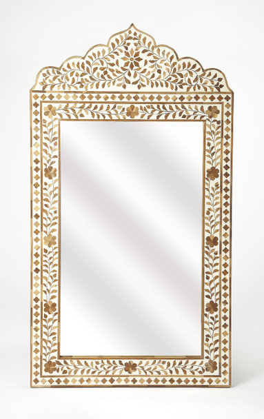 Butler Vivienne Wood & Bone Inlay Mirror