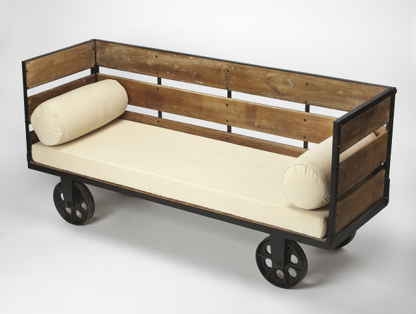 Butler Ridley Wood & Metal Entry Bench