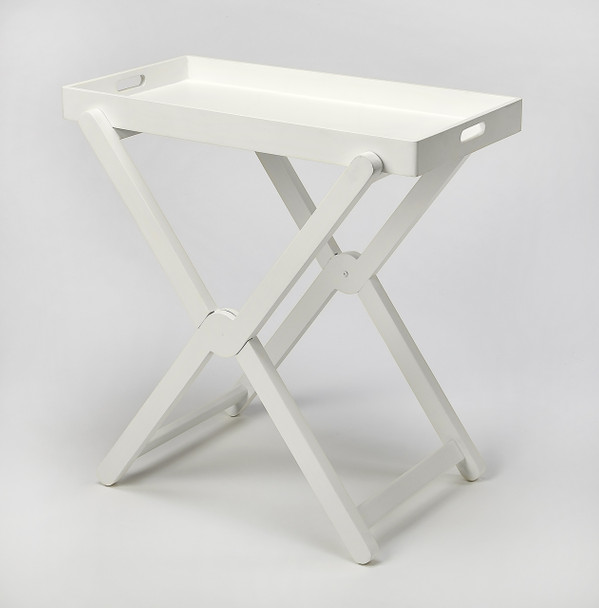 Butler Edna White Tray Table