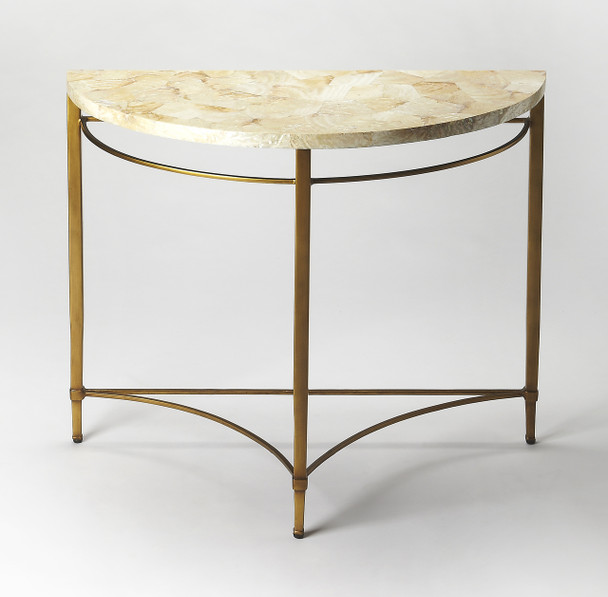 Butler Marlena Shell Demilune Console Table