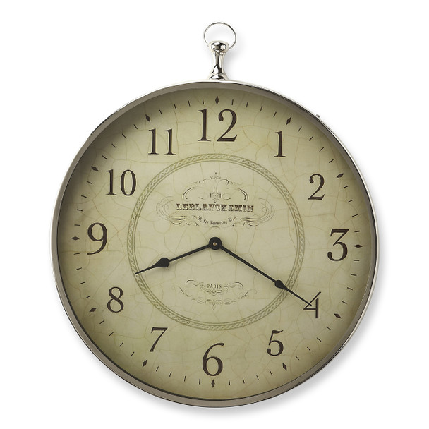 Butler Le Blanc Nickel Finish Wall Clock