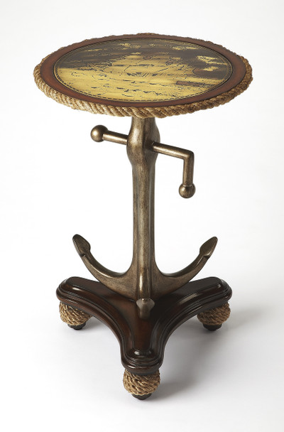 Butler Anchors Aweigh Round Accent Table