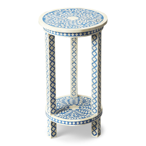 Butler Amanda Blue Bone Inlay Accent Table