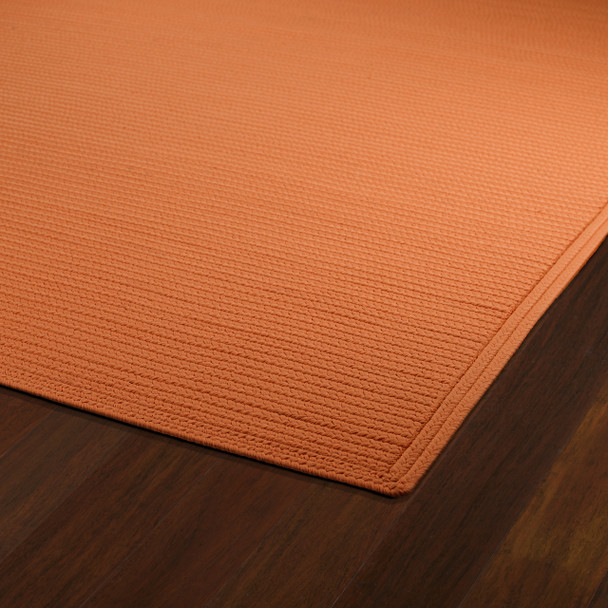 Kaleen Bikini Braided 3020-89 Orange Area Rugs