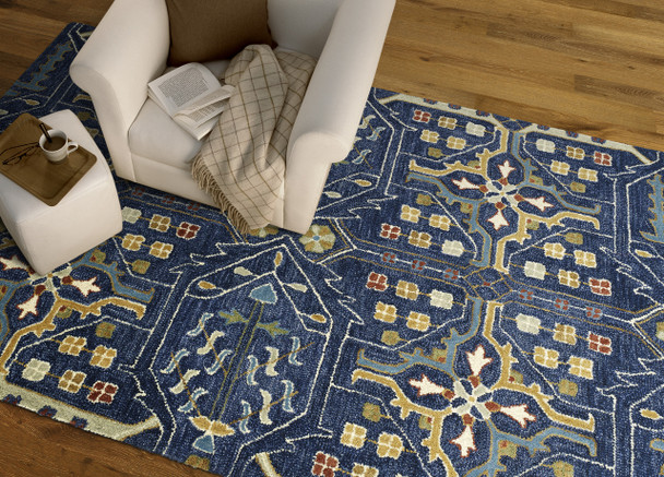 Kaleen Brooklyn Hand-tufted 5310-22 Navy Area Rugs