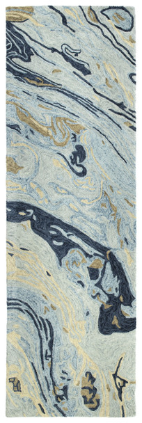 Kaleen Marble Hand-tufted Mbl01-17 Blue Area Rugs