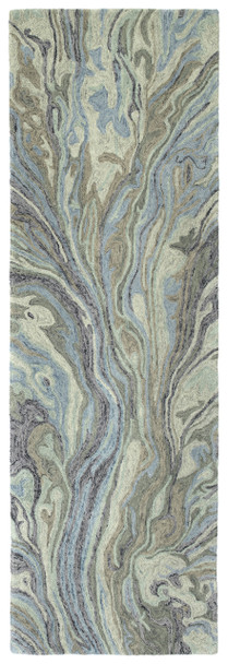 Kaleen Marble Hand-tufted Mbl04-17 Blue Area Rugs