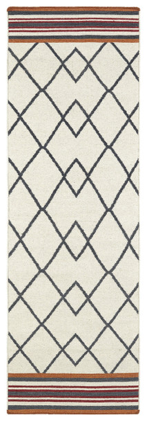 Kaleen Nomad Flat-weave Nom03-01 Ivory Area Rugs