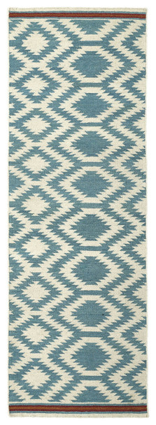Kaleen Nomad Flat-weave Nom04-78 Turquoise Area Rugs