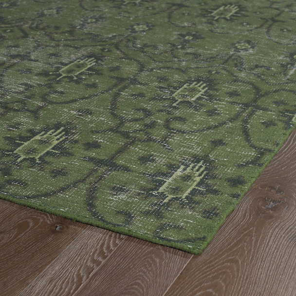 Kaleen Restoration Hand-knotted Res01-50 Green Area Rugs