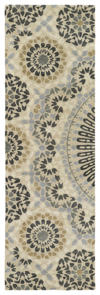 Kaleen Rosaic Hand Tufted Roa07-38 Charcoal Area Rugs