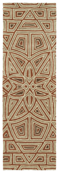 Kaleen Rosaic Hand Tufted Roa09-30 Rust Area Rugs