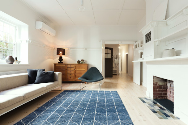 Kaleen Solitaire Hand Woven Sol05-10 Denim Area Rugs