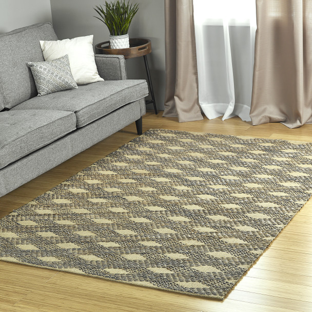 Kaleen Tulum Hand-loomed Tul02-103 Slate Area Rugs