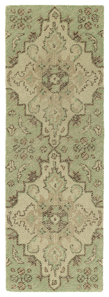 Kaleen Weathered Hand-tufted Wtr02-50 Green Area Rugs