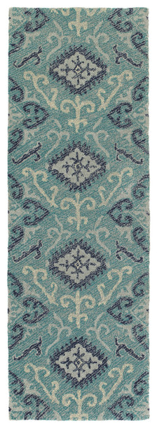 Kaleen Weathered Hand-tufted Wtr03-91 Teal Area Rugs