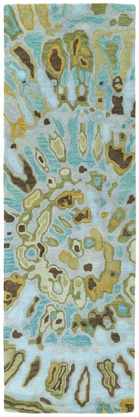 Kaleen Brushstrokes Hand-tufted Brs04-91 Teal Area Rugs