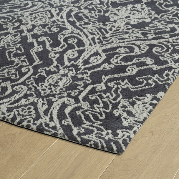 Kaleen Cozy Toes Machine Tufted Ctc06-38 Charcoal Area Rugs