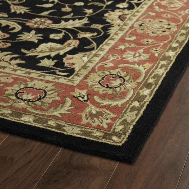 Kaleen Taj Hand-tufted Taj08-02 Black Area Rugs